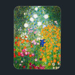Flexible Magnet de jardin de fleurs Gustav Klimt<br><div class="desc">Aimant Jardin Fleur Gustav Klimt. Peinture à l'huile sur toile de 1907. Achevé durant sa phase d’or, Flower Garden est l’un des tableaux paysagers les plus célèbres de Klimt. Les couleurs d'été éclatent dans cette oeuvre avec un beau mélange de fleurs orange, rouge, violet, bleu, rose et blanc. Un grand...</div>