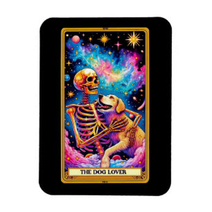 Flexible Magnet de la carte Tarot Amoureux des chiens