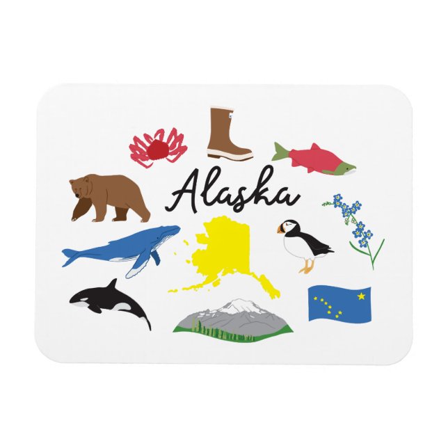 Flexible Magnet de l'Alaska (Horizontal)