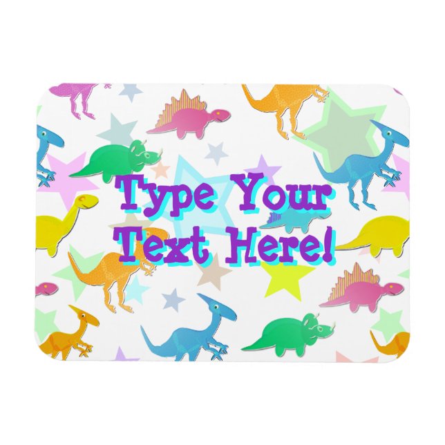 Flexible Magnet de Motif Dinosaur Carton mignon (Horizontal)