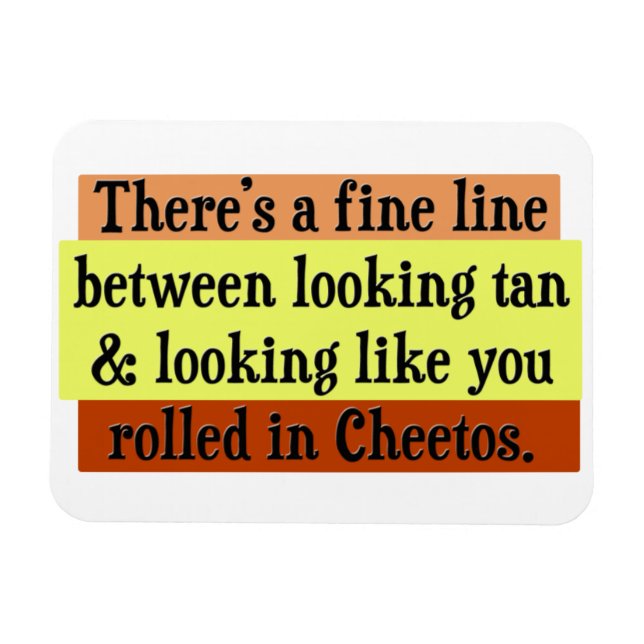 Flexible Magnet de plaisanterie orange Tan (Horizontal)