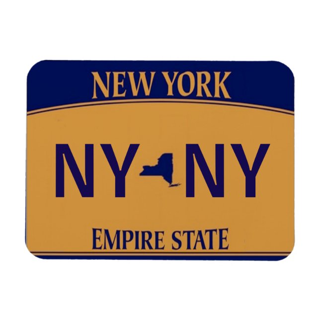 Flexible Magnet de plaque de licence NY (Horizontal)