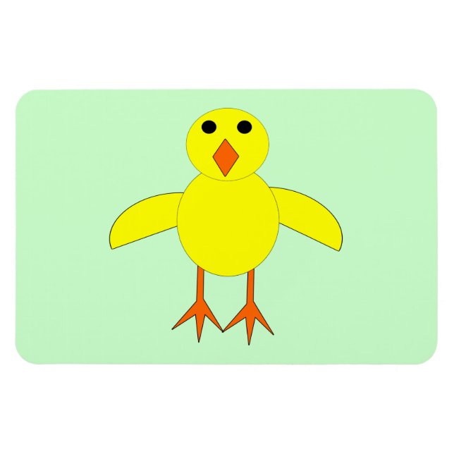 Flexible Magnet de poussins de Pâques mignon (Horizontal)
