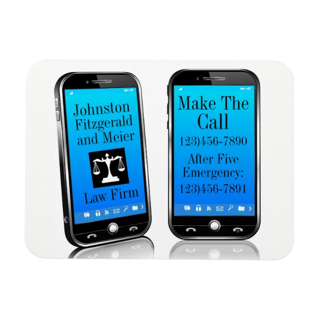 Flexible Magnet de rappel pratique du cabinet d'avocats (Horizontal)