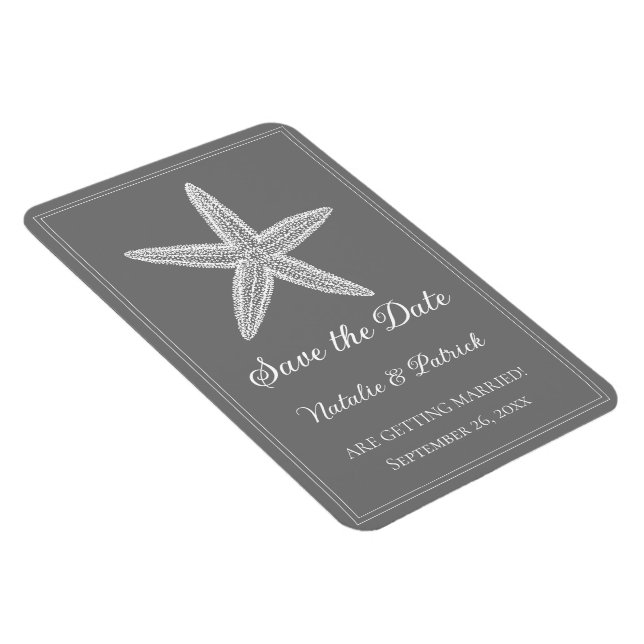 Flexible Magnet de sauvegarde de date étoile de mer grise (Côté Droit)