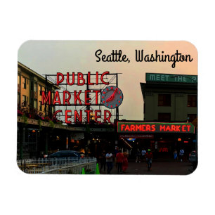 Flexible Magnet de Seattle Public Market Center #1