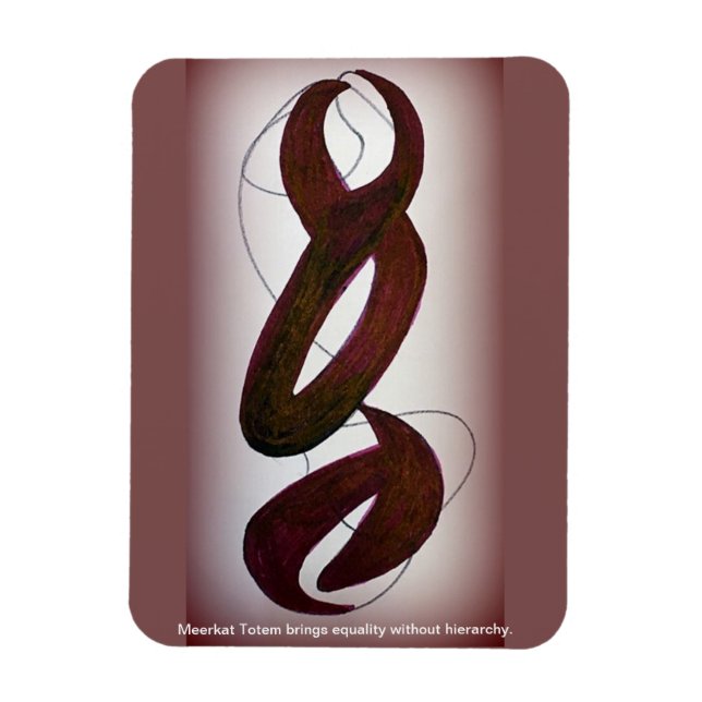 Flexible Magnet de totem Meerkat (Vertical)