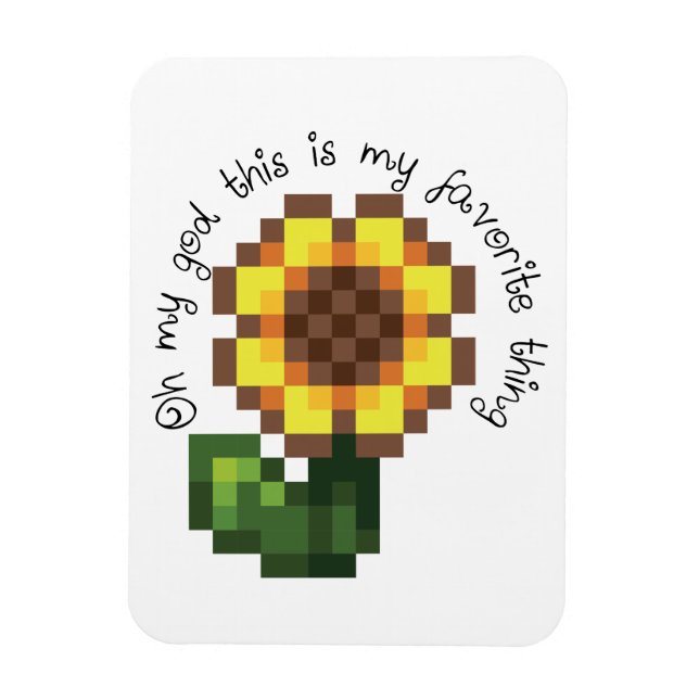 Flexible Magnet de tournesol de Haley - Stardew Valley insp (Vertical)