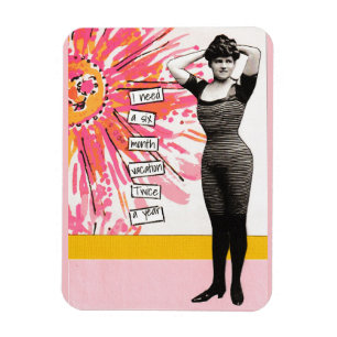 Flexible Magnet de vacances Snarky Six mois