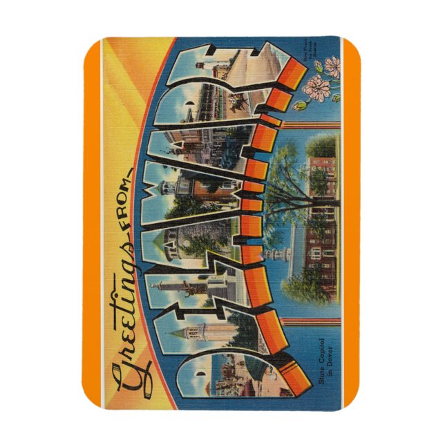 Flexible Magnet Delaware (Vertical)