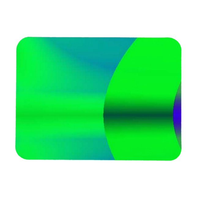 Flexible Magnet d'ombre vert néon (Horizontal)