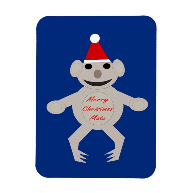 Flexible Magnet d'ours Koala de Noël australien (Vertical)