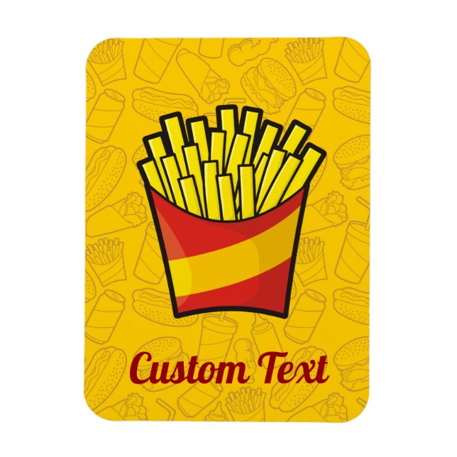 Flexible Magnet Fries français (Vertical)