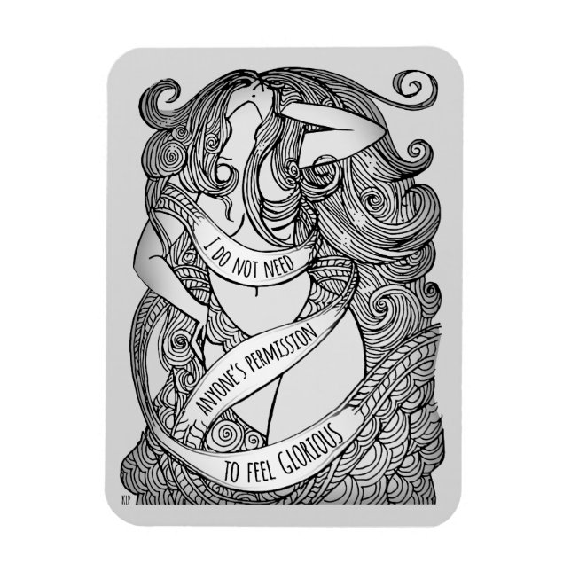 Flexible Magnet glorieux en gris (Vertical)
