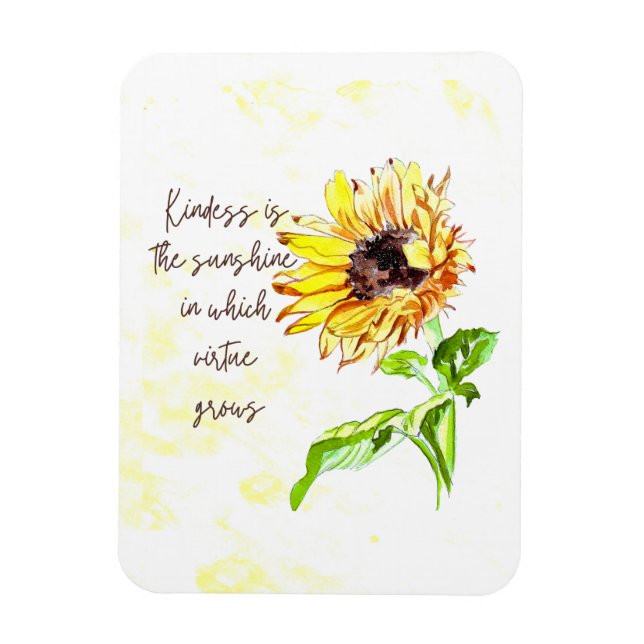 Flexible Magnet inspirant tournesol (Vertical)