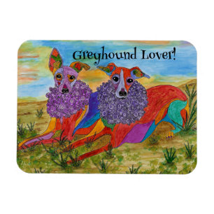 Flexible Magnet italien Greyhound