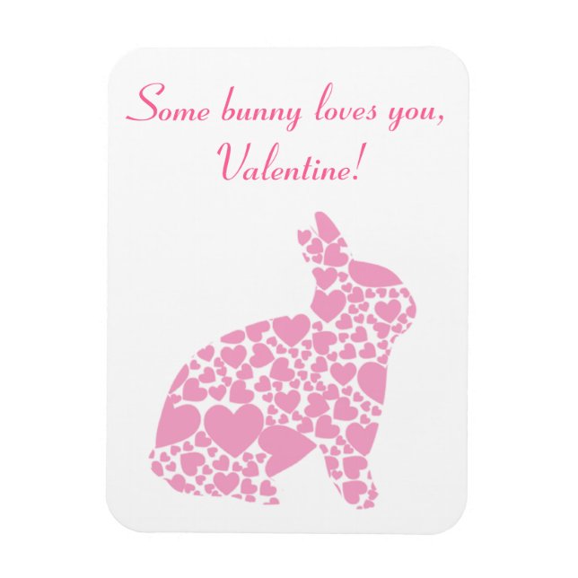 Flexible Magnet lapin de la Saint Valentin (Vertical)
