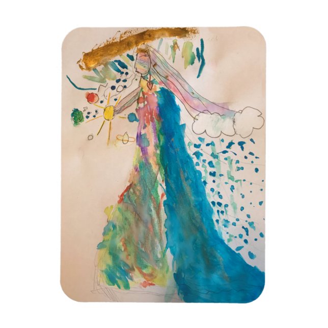 Flexible Magnet - Mère Dieu qui détient l'univers (Vertical)