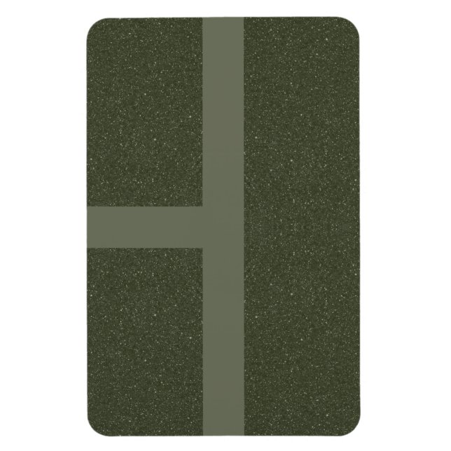 Flexible Magnet moderne Moss Green Grid - Personnalisable (Vertical)