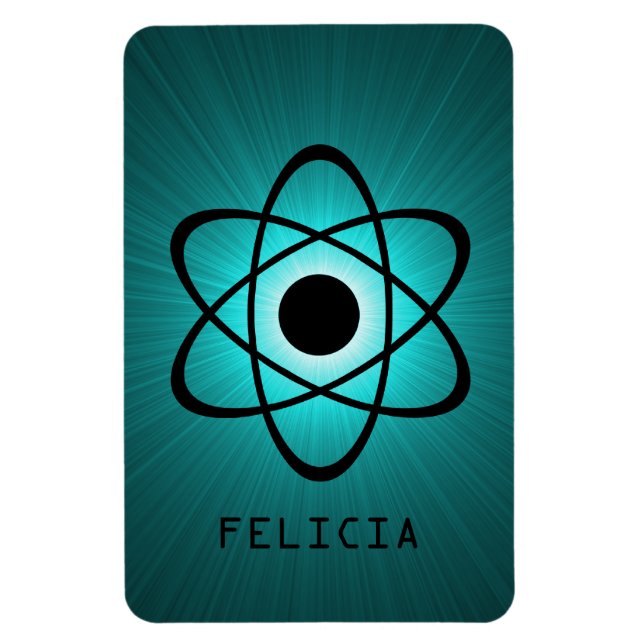 Flexible Magnet Nerdy Atomic Premium, Turquoise (Vertical)