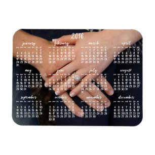 Flexible Magnet photo 2016 Calendrier magnétique