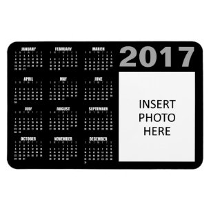 Flexible Magnet photo 2017 personnalisé - Noir