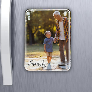 Flexible Magnet photo avec photo et texte personnalisés