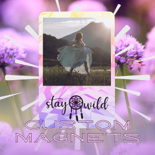 Flexible Magnet photo Boho Dreamcatcher couleur simple
