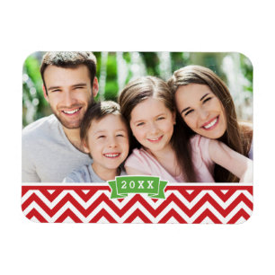 Flexible Magnet photo Chevron Holiday Keepsaké
