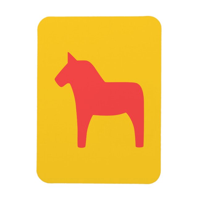 Flexible Magnet photo Dala Horse (Vertical)