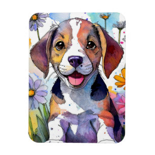 Flexible Magnet photo de chien beagle