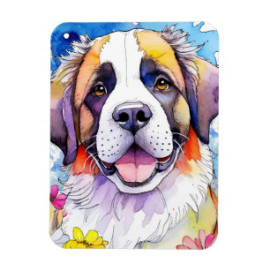 Flexible Magnet photo de chien St. Bernard