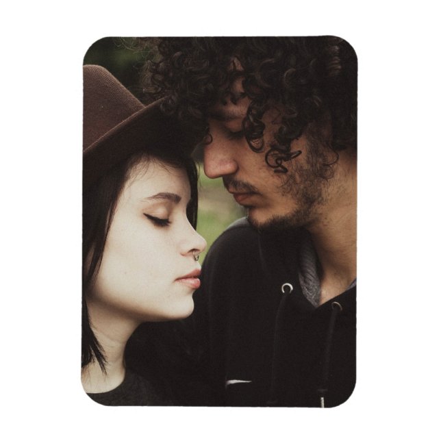Flexible Magnet Photo de Couple Romantique Mignon (Vertical)