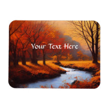 Magnet photo de la scène d'automne vintage