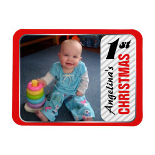Flexible Magnet photo de Noël de l'enfant 4"x3"