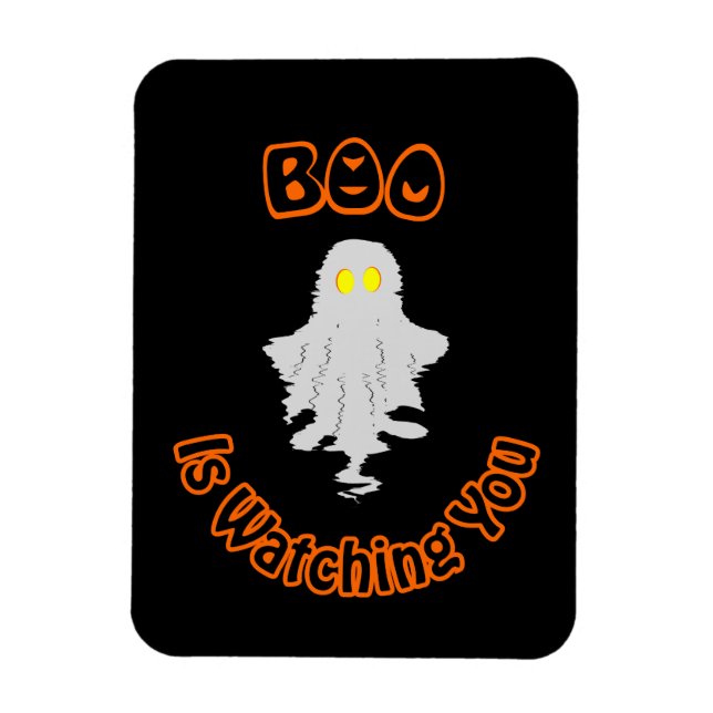 Flexible Magnet Photo Halloween | Boo vous regarde (Vertical)