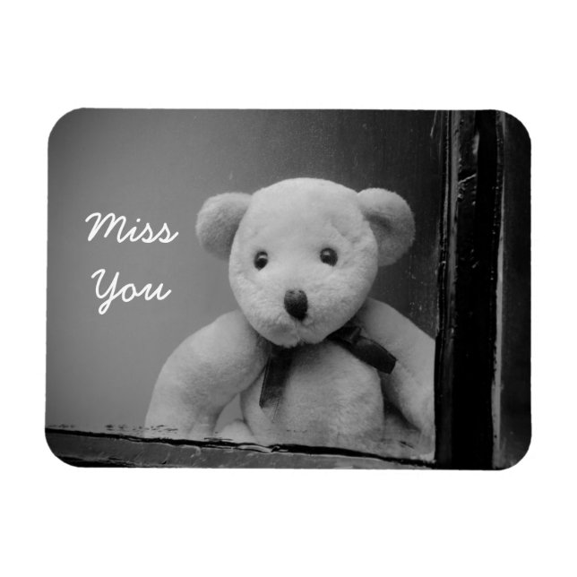 Flexible Magnet photo "Miss You" (Horizontal)