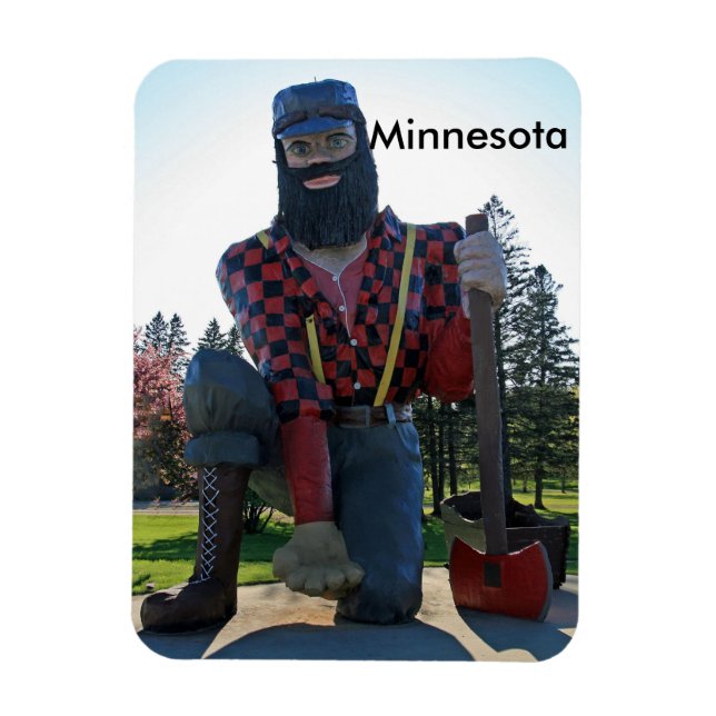 Flexible Magnet photo Paul Bunyan 3"x4" (Vertical)