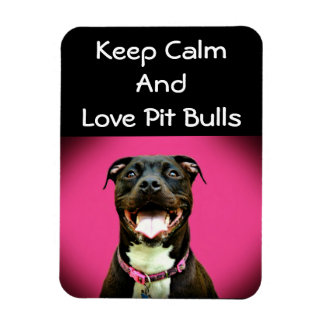 Flexible Magnet photo Pitbull Love
