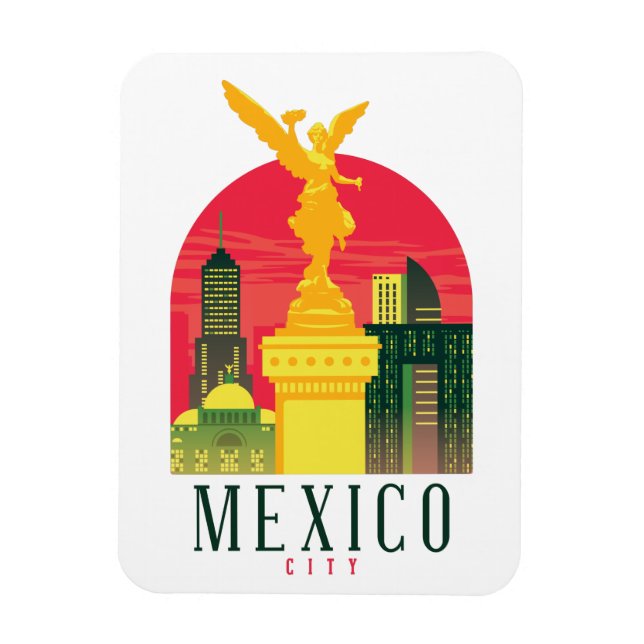 Flexible Magnet photo Vintage voyage de Mexico (Vertical)