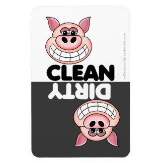 Flexible Magnet pour lave-vaisselle de porc mignon
