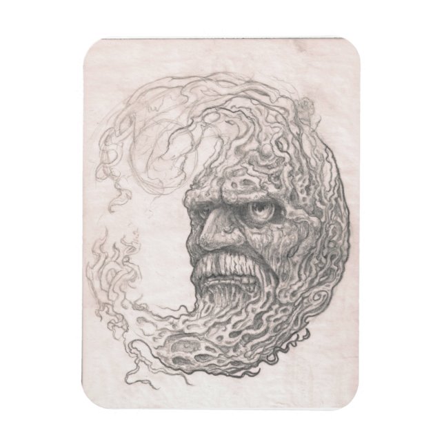 Flexible Magnet Premium de la lune en colère (Vertical)