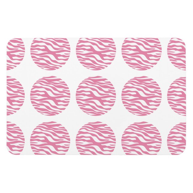 Flexible Magnet Premium Pois d'impression Zebra (Horizontal)