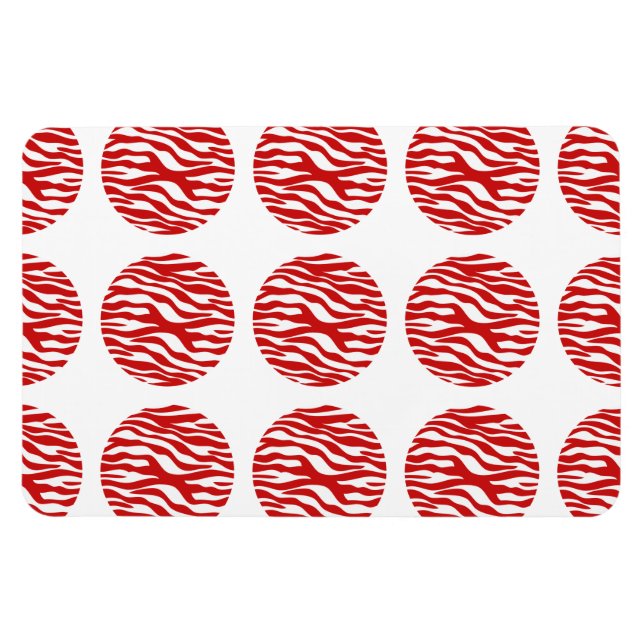 Flexible Magnet Premium Pois d'impression Zebra (Horizontal)