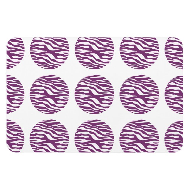 Flexible Magnet Premium Pois d'impression Zebra (Horizontal)