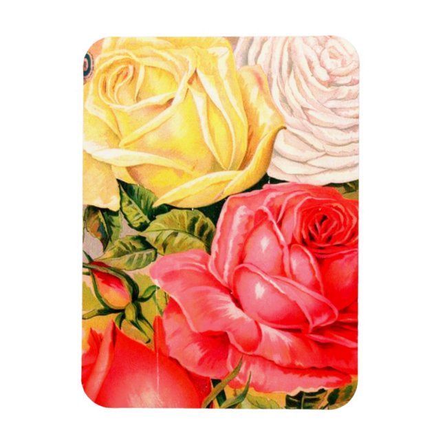 Flexible Magnet Rose vintage (Vertical)