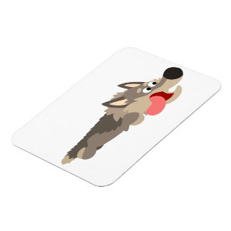 Flexible Magnet souple de loup de caricature de la flotte m