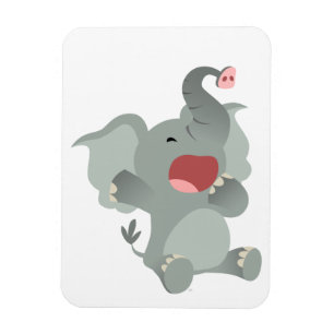 Flexible Magnet souple Eléphant Cartoon Sleepy