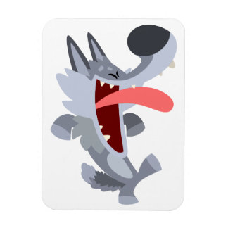 Flexible Magnet souple Wolf Dancing Cute