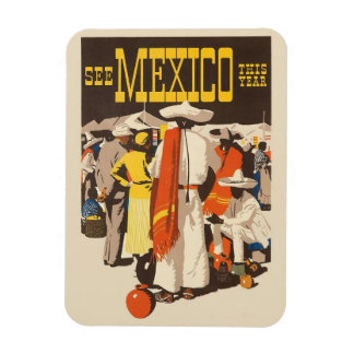 Flexible Magnet Vintage voyage du Mexique
